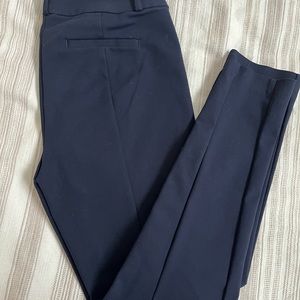 Loft navy blue skinny dress pants - size 8 tall curvy